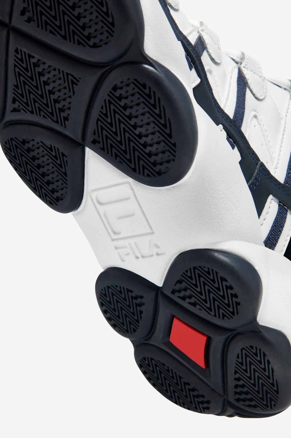 Men Sneakers | FILA Men's Stackhouse Spaghetti 125 WHITE / NAVY / RED