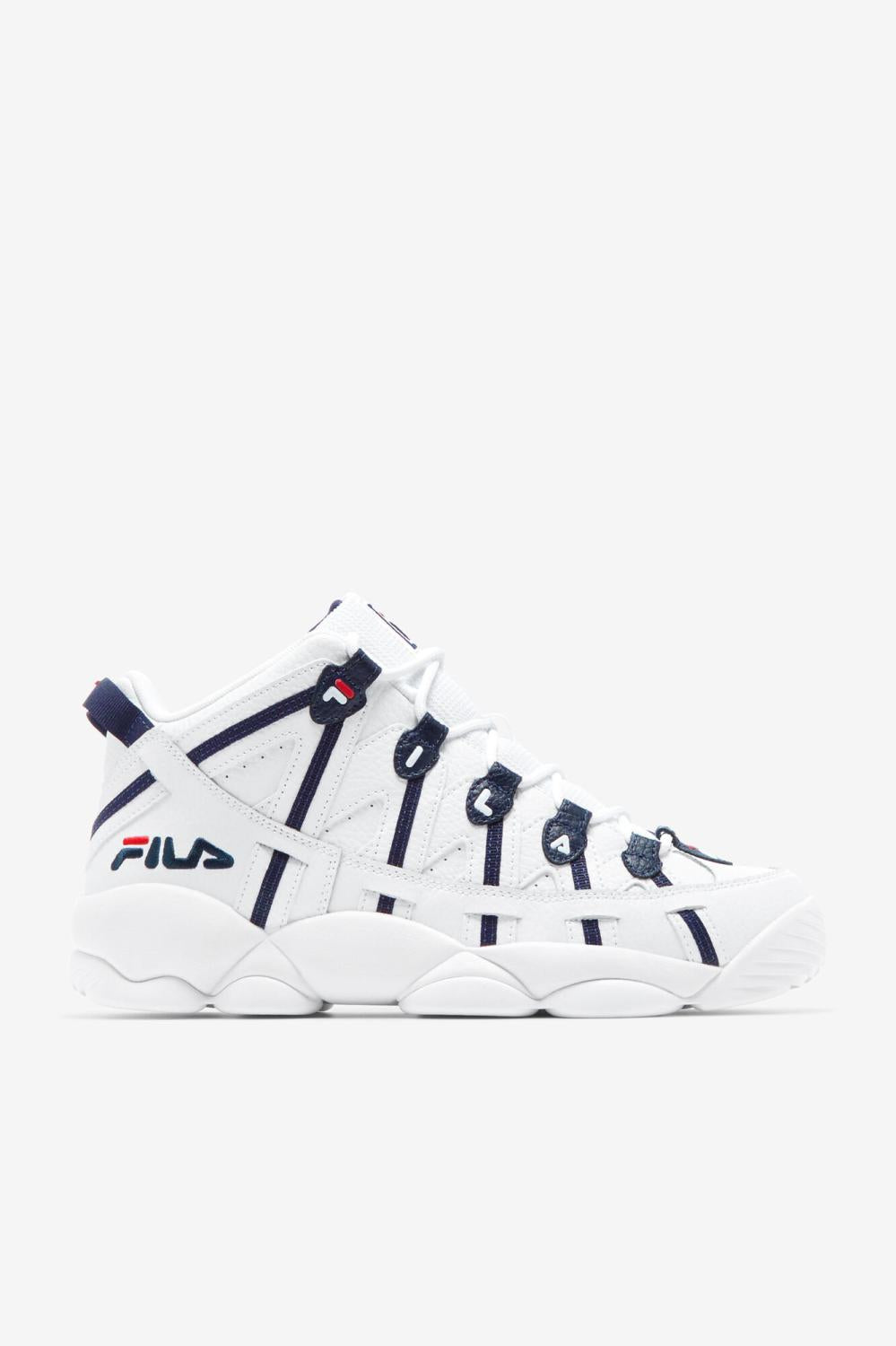 Men Sneakers | FILA Men's Stackhouse Spaghetti WHT/FNVY/FRED