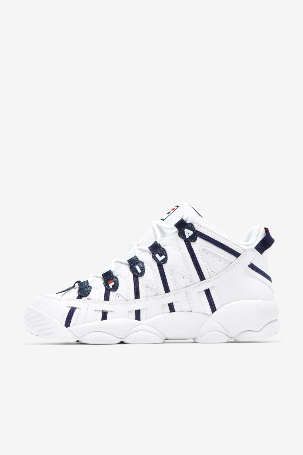 Men Sneakers | FILA Men's Stackhouse Spaghetti WHT/FNVY/FRED