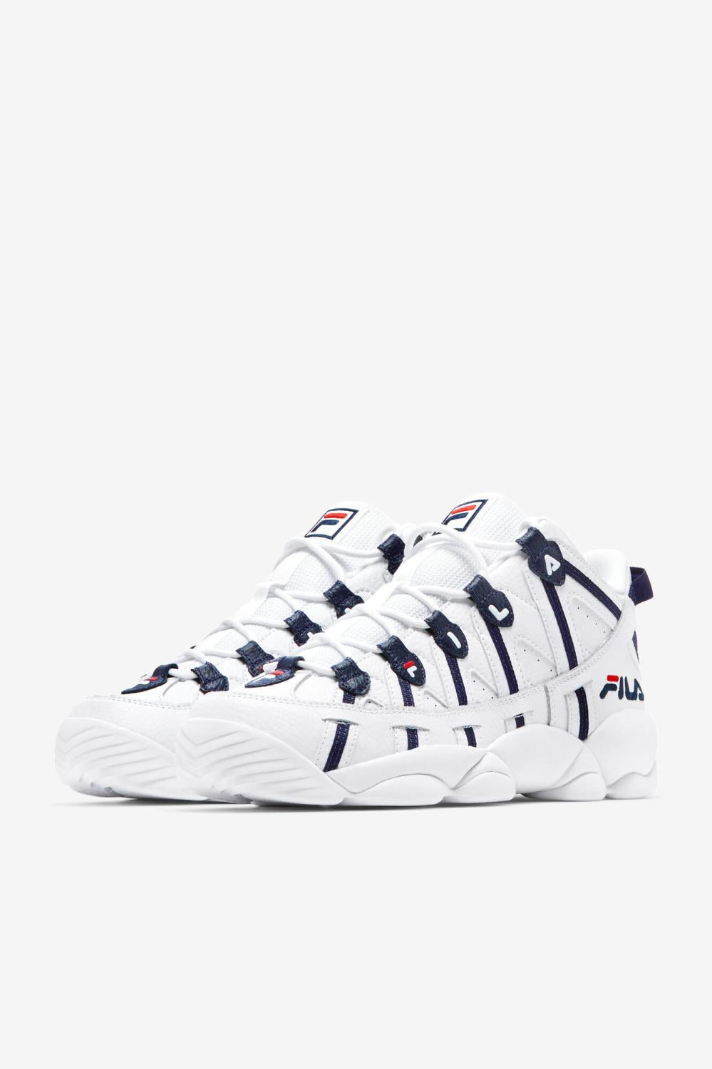 Men Sneakers | FILA Men's Stackhouse Spaghetti WHT/FNVY/FRED