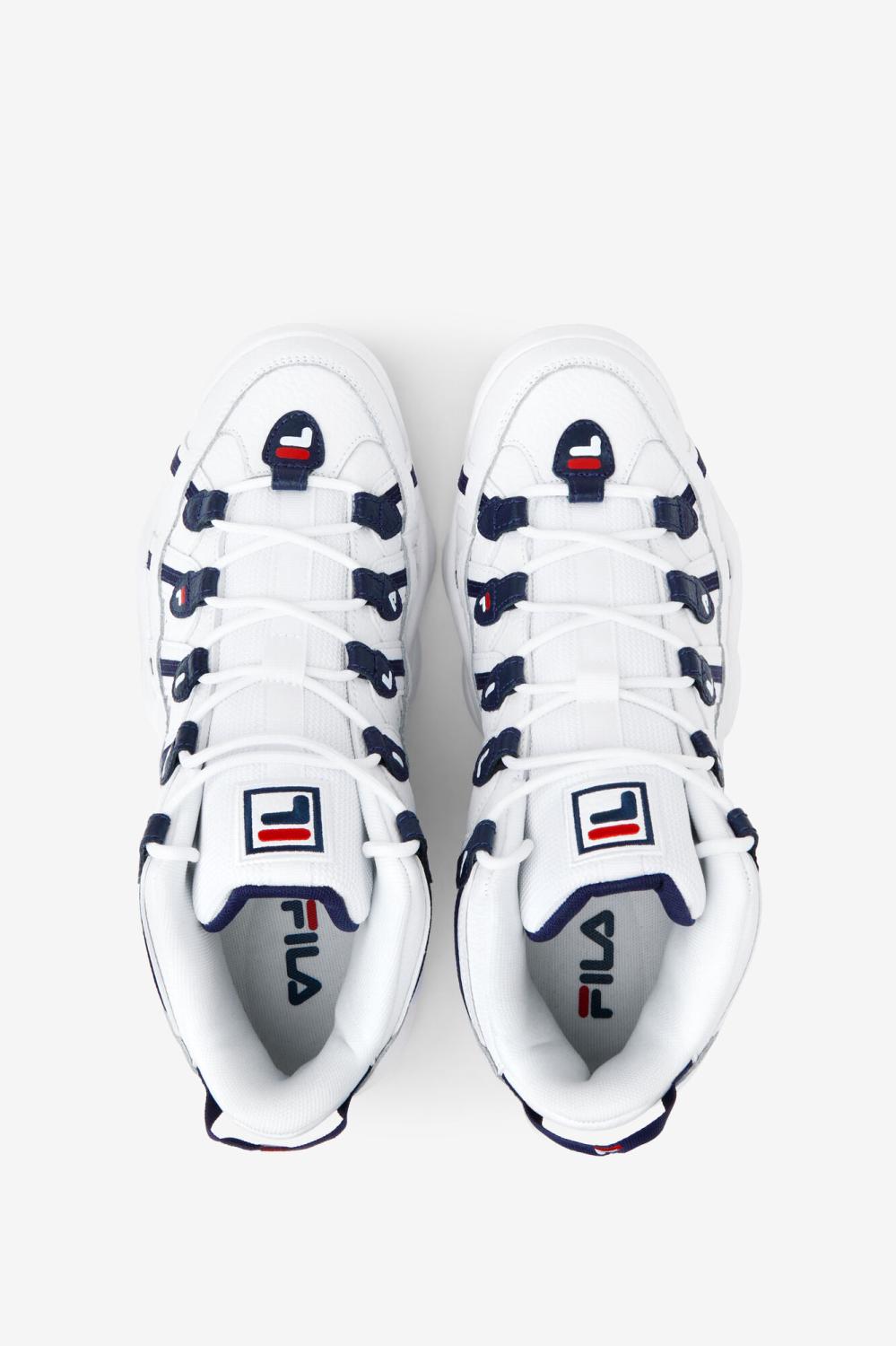 Men Sneakers | FILA Men's Stackhouse Spaghetti WHT/FNVY/FRED