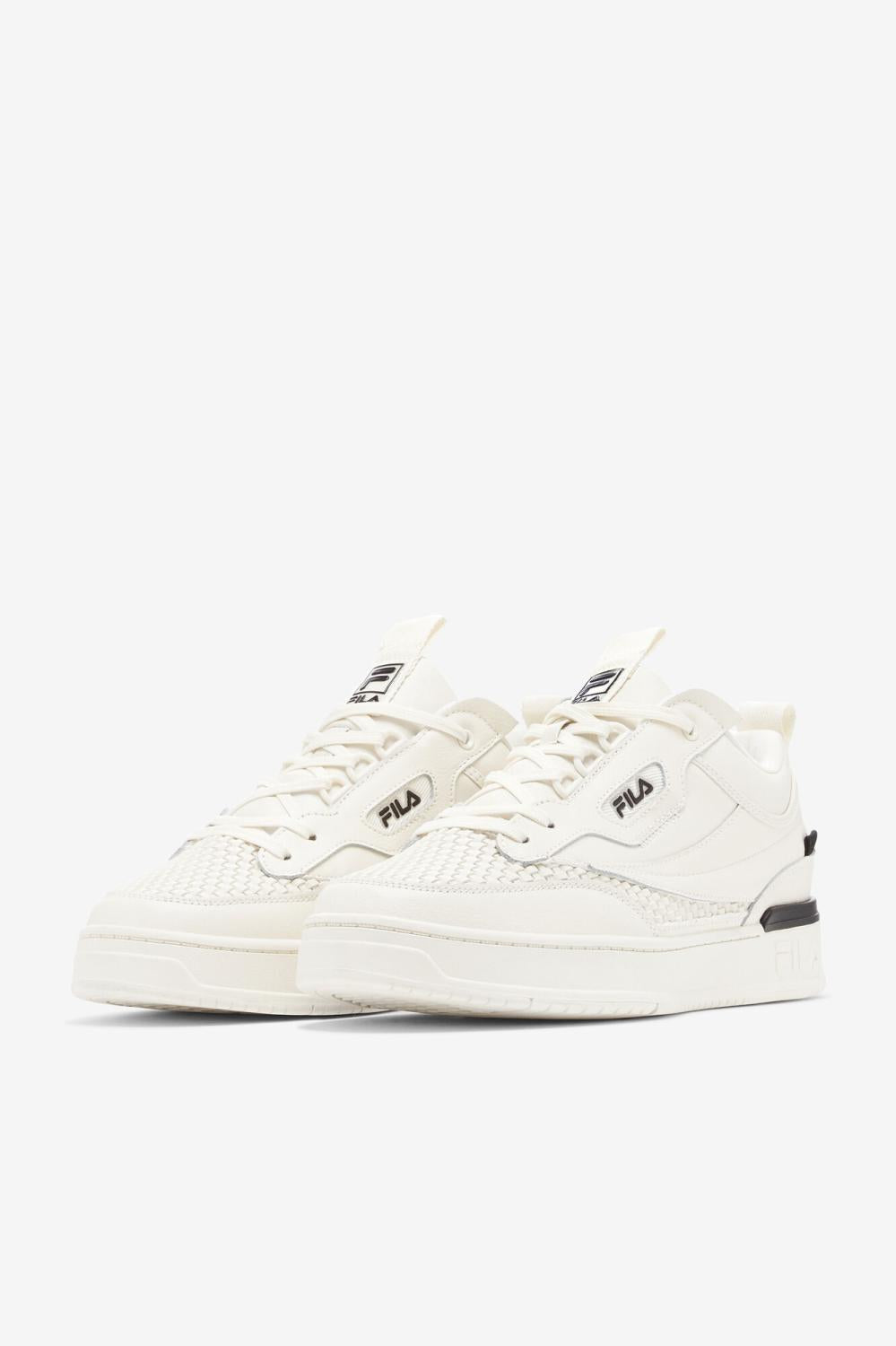 Men Sneakers | FILA Men's T-1 Mid Saga 100 GARDENIA / GARDENIA / GARDENIA