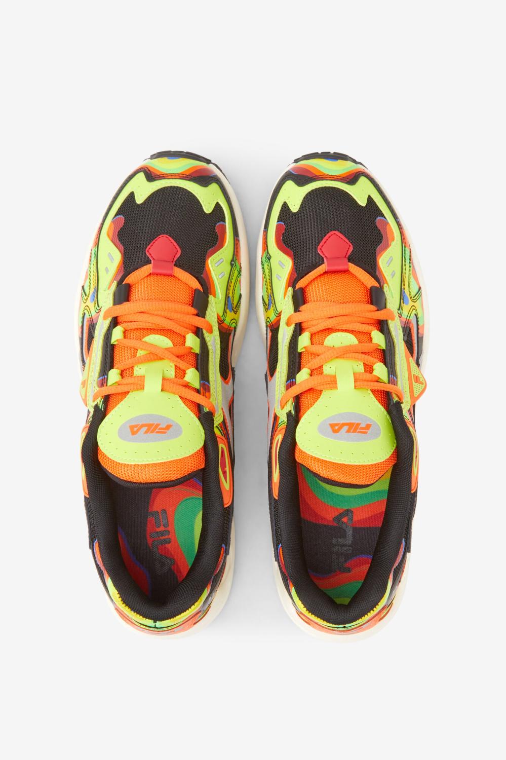 Men Sneakers &amp; Lifestyle | FILA Men's Archive Rjv 024 BLACK / RED ORANGE / RED