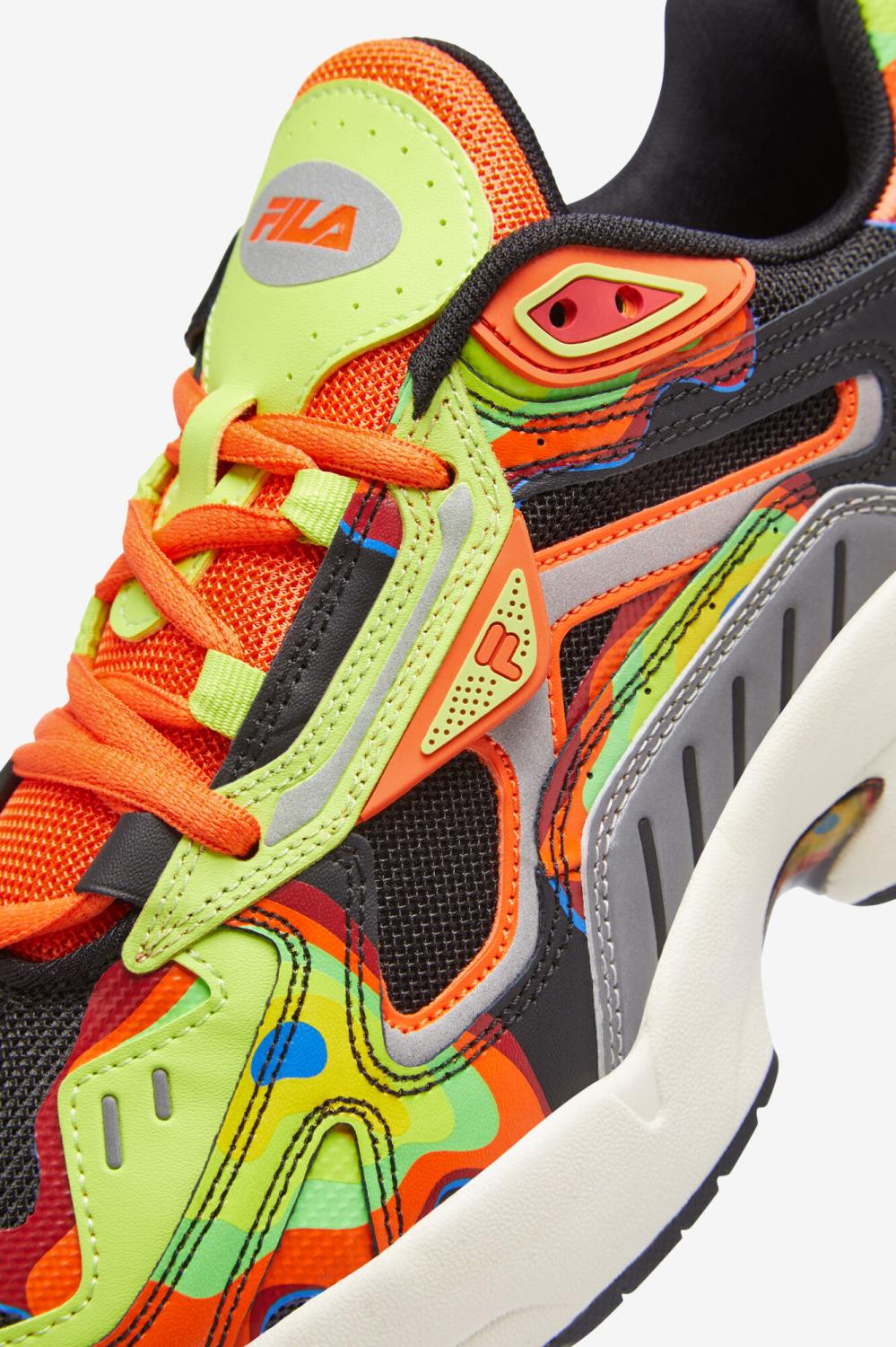 Men Sneakers &amp; Lifestyle | FILA Men's Archive Rjv 024 BLACK / RED ORANGE / RED