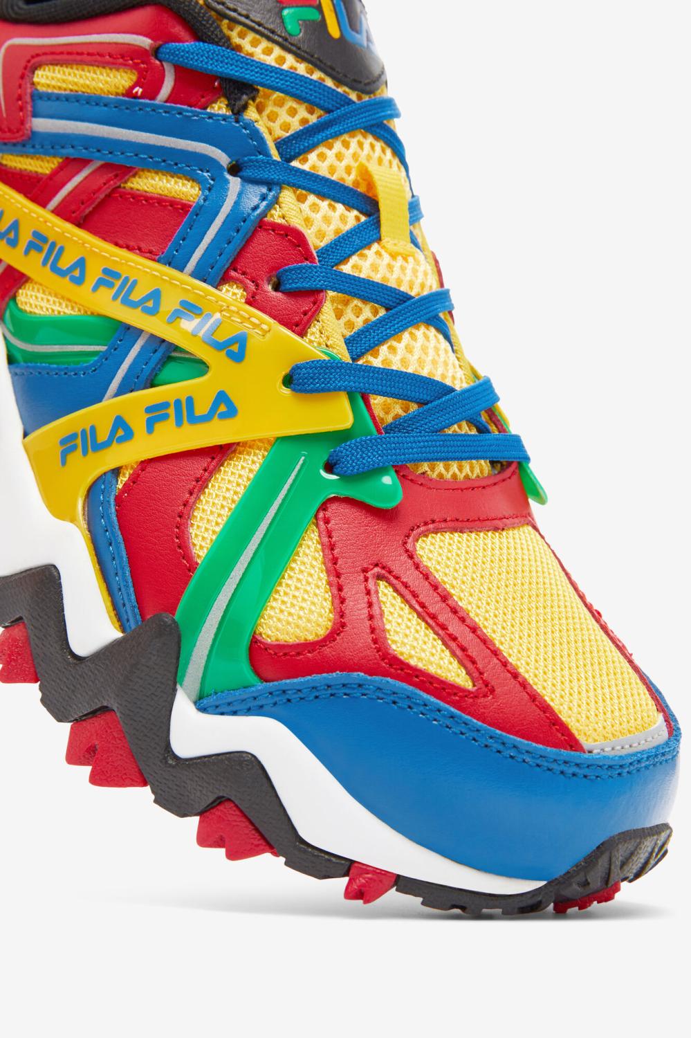 Men Sneakers &amp; Lifestyle | FILA Men's Electromont 732 LEMON / FILA RED / IMPERIAL BLUE