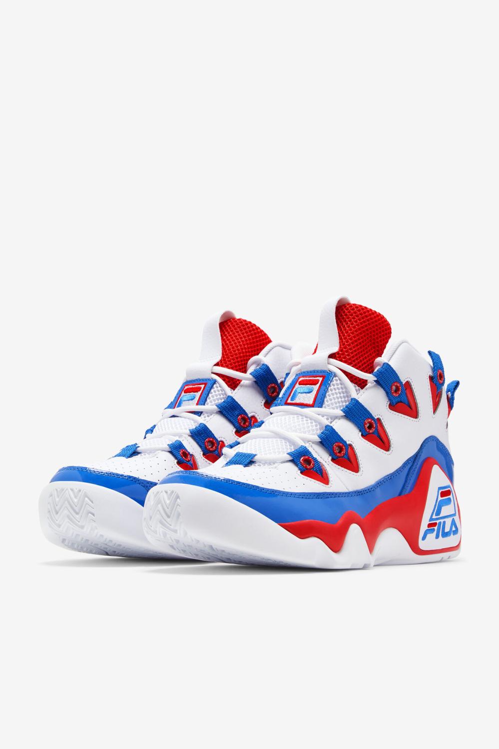 Men Sneakers &amp; Lifestyle | FILA Men's Grant Hill 1 125 WHITE / RED / PRINCE BLUE