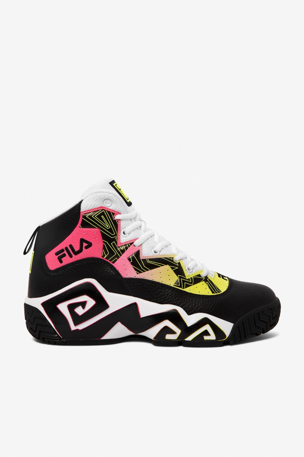 Men Sneakers &amp; Lifestyle | FILA Men's MB 016 BLACK / SAFETY YELLOW / WHITE