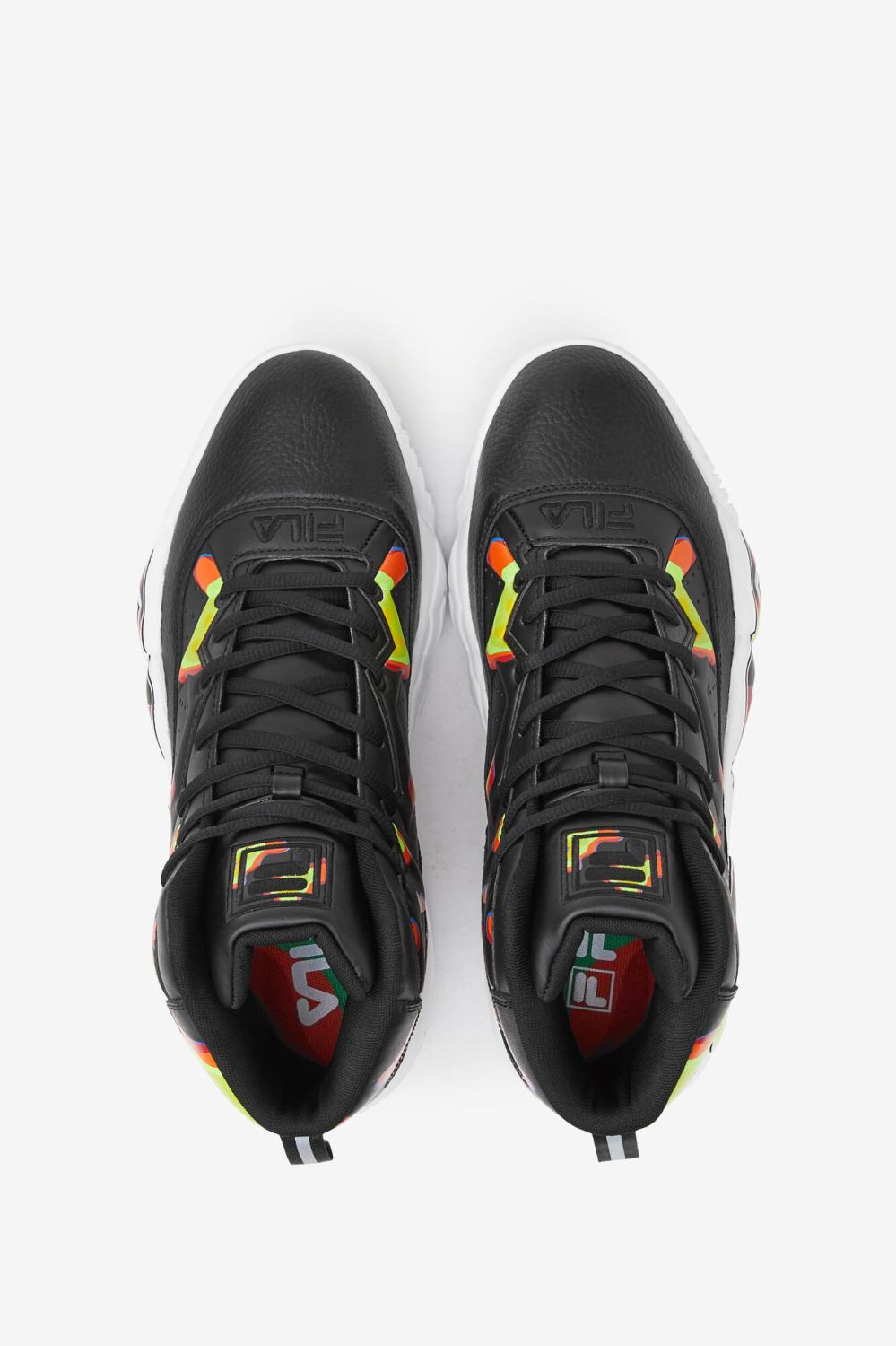 Men Sneakers &amp; Lifestyle | FILA Men's MB 024 BLACK / RED ORANGE / FILA RED