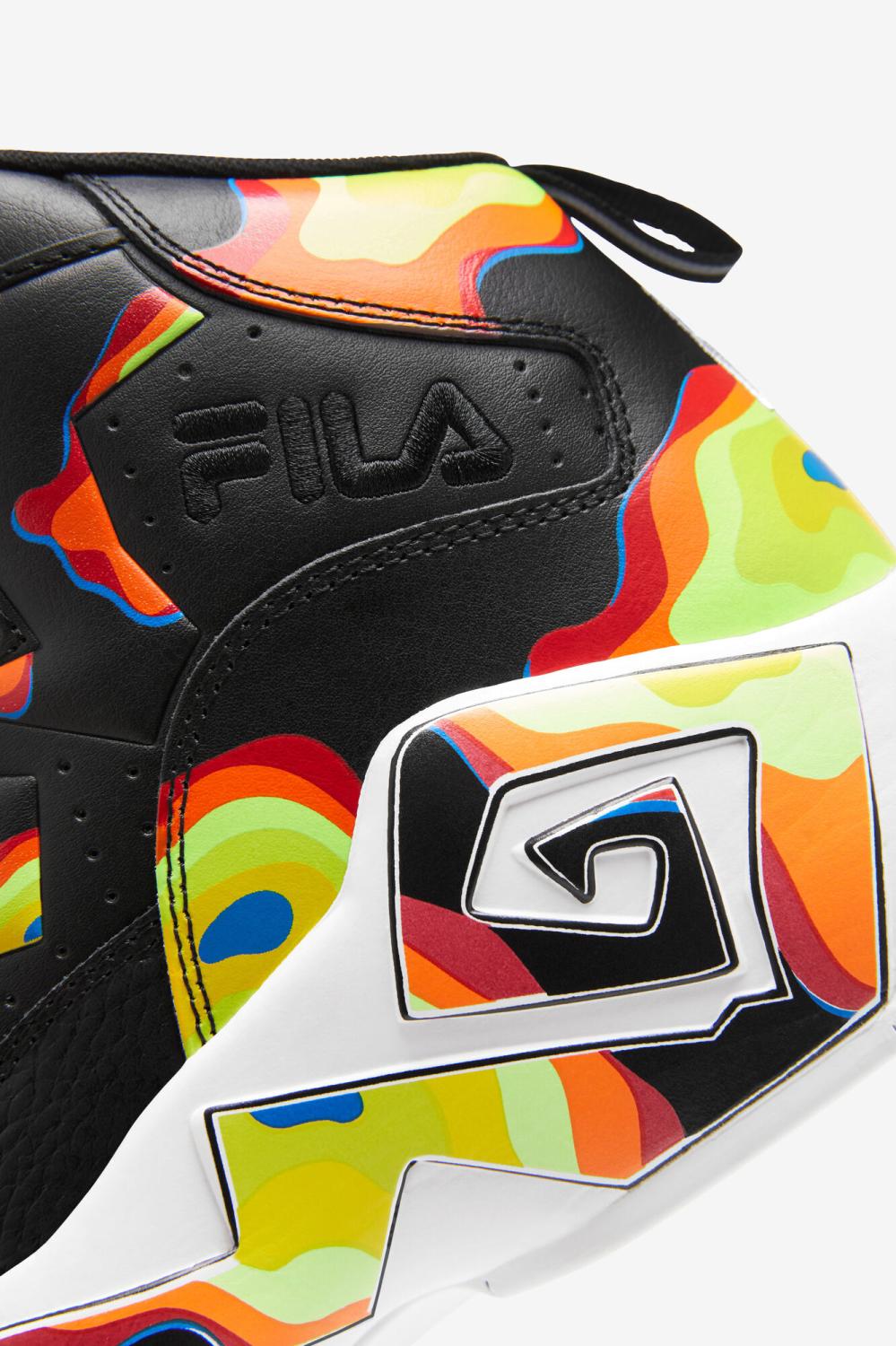 Men Sneakers &amp; Lifestyle | FILA Men's MB 024 BLACK / RED ORANGE / FILA RED