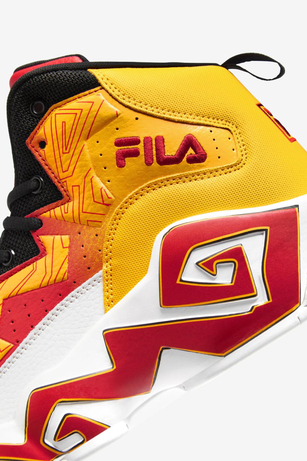 Men Sneakers &amp; Lifestyle | FILA Men's MB 123 WHITE / GOLD FUSION / RED