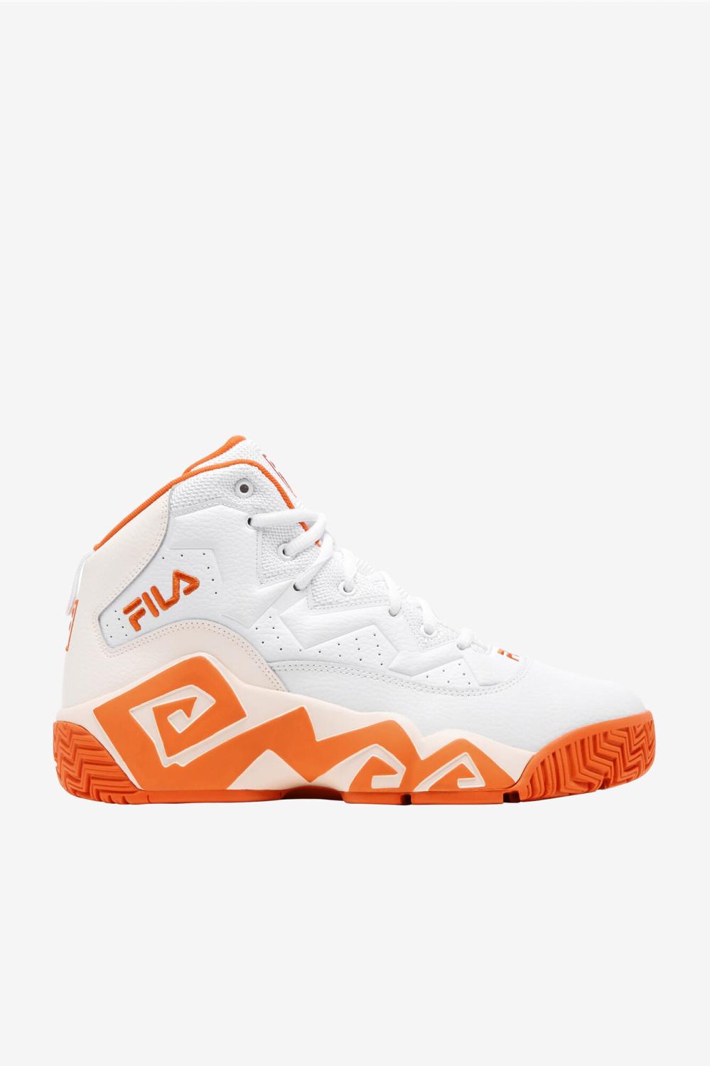 Men Sneakers &amp; Lifestyle | FILA Men's MB 128 WHITE / MANDARIN RED / GARDENIA