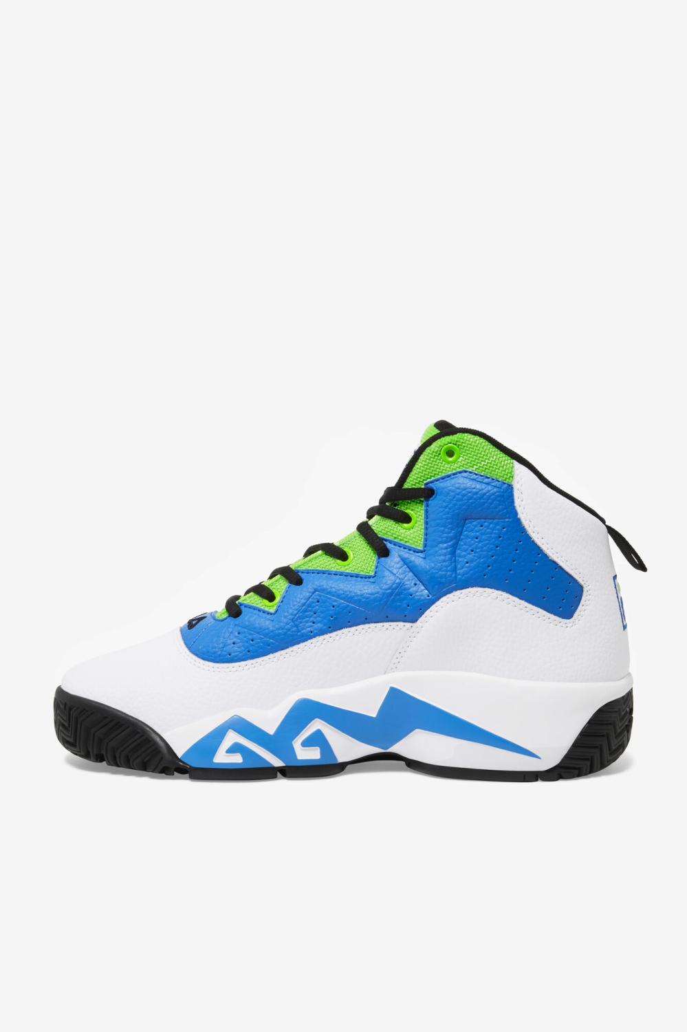 Men Sneakers &amp; Lifestyle | FILA Men's MB 143 WHITE / ELECTRIC BLUE / GREEN GECKO