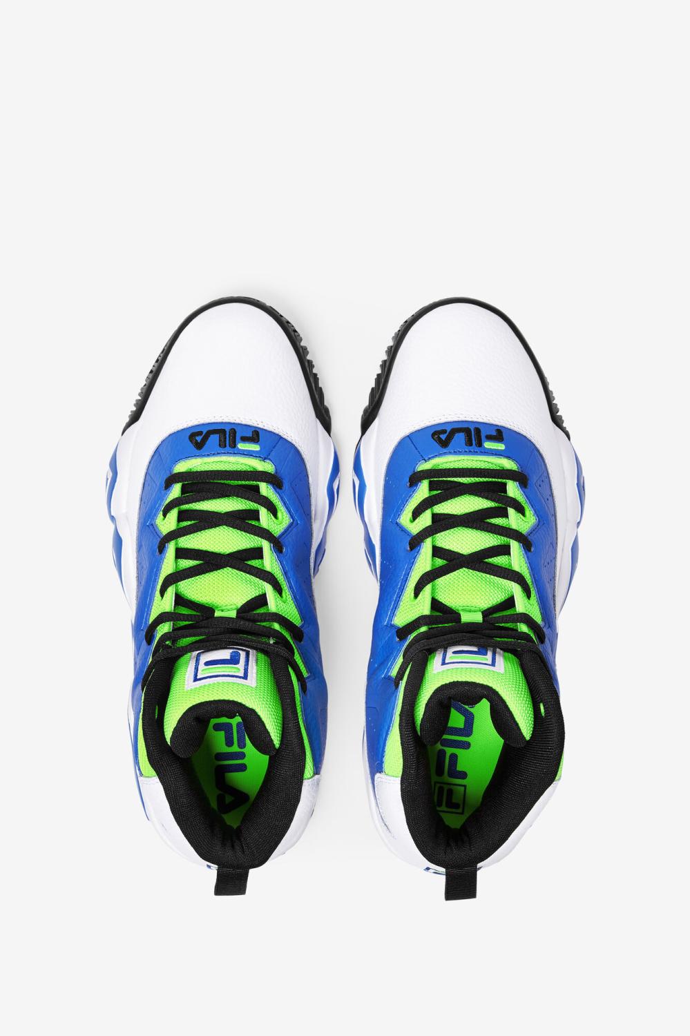Men Sneakers &amp; Lifestyle | FILA Men's MB 143 WHITE / ELECTRIC BLUE / GREEN GECKO
