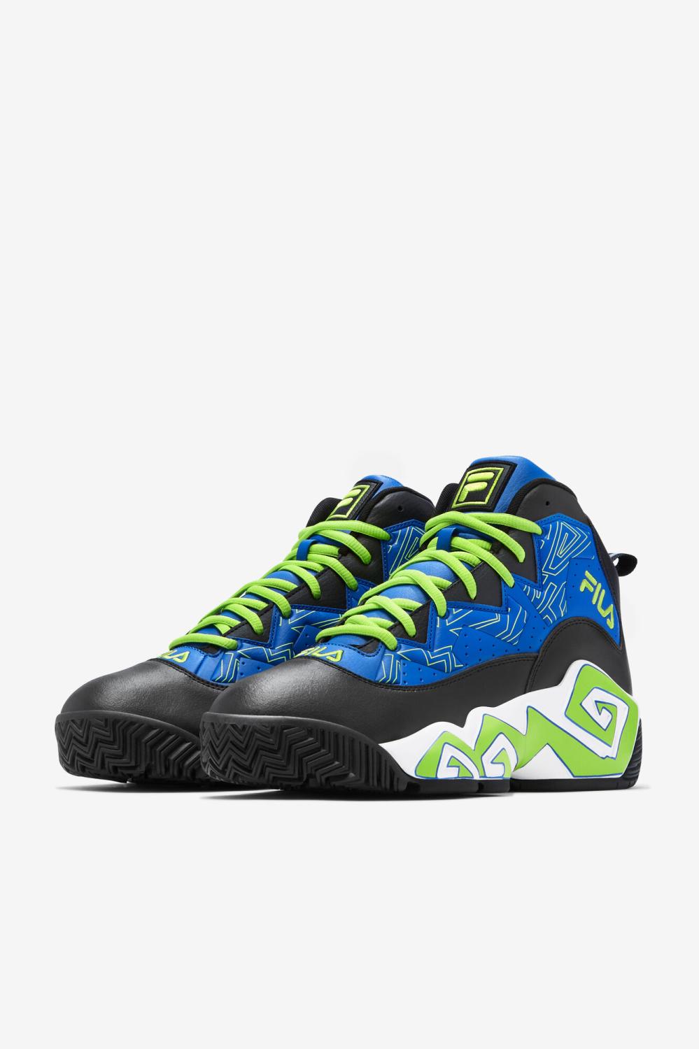 Men Sneakers &amp; Lifestyle | FILA Men's MB 405 PRINCE BLUE / BLACK / LIME PUNCH