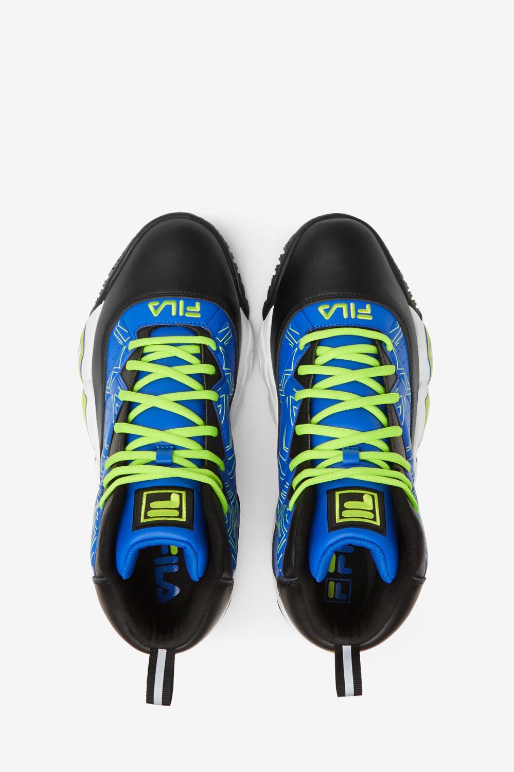 Men Sneakers &amp; Lifestyle | FILA Men's MB 405 PRINCE BLUE / BLACK / LIME PUNCH