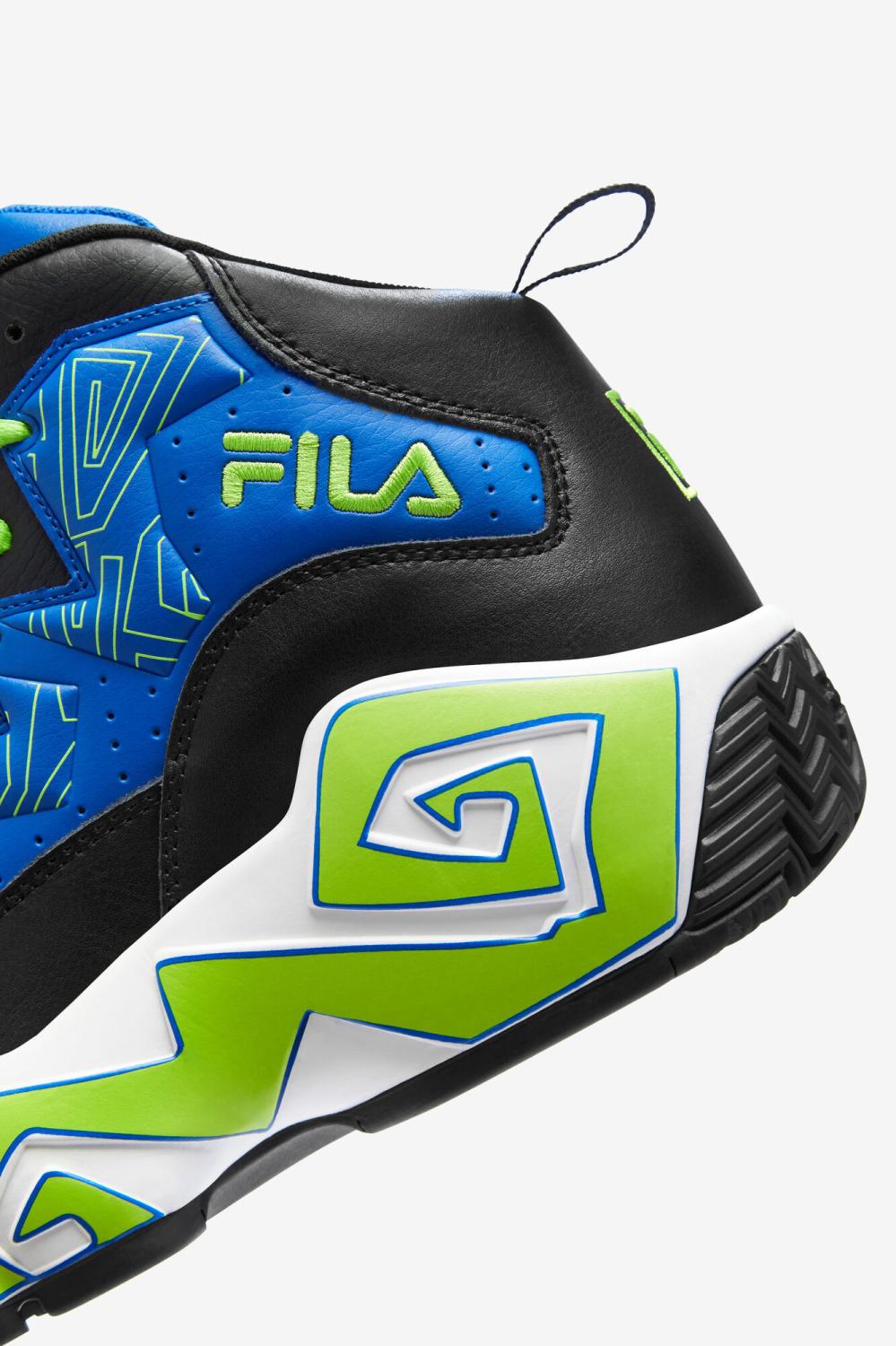 Men Sneakers &amp; Lifestyle | FILA Men's MB 405 PRINCE BLUE / BLACK / LIME PUNCH
