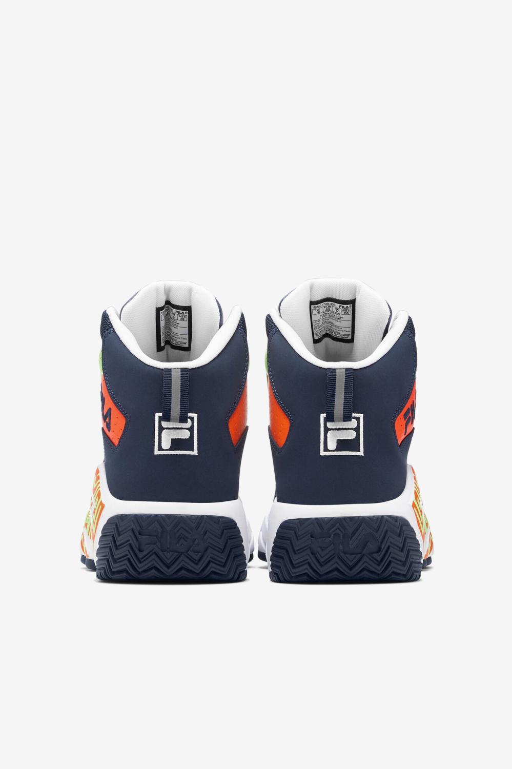 Men Sneakers &amp; Lifestyle | FILA Men's MB 423 DRESS BLUE / RED ORANGE / WHITE