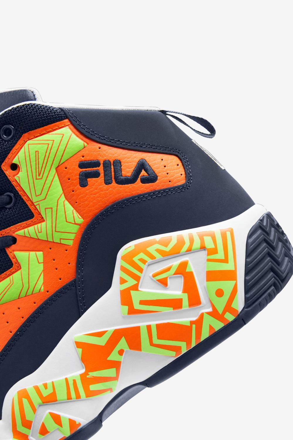 Men Sneakers &amp; Lifestyle | FILA Men's MB 423 DRESS BLUE / RED ORANGE / WHITE