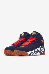 Men Sneakers &amp; Lifestyle | FILA Men's MB 424 NAVY / WHITE / METALLIC GOLD