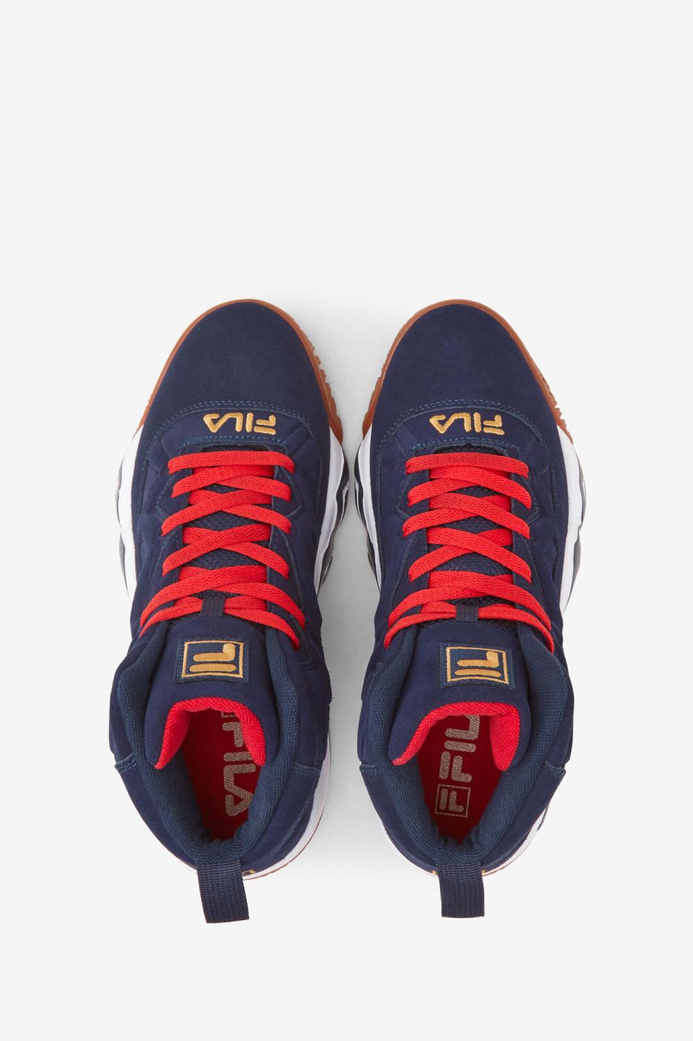 Men Sneakers &amp; Lifestyle | FILA Men's MB 424 NAVY / WHITE / METALLIC GOLD
