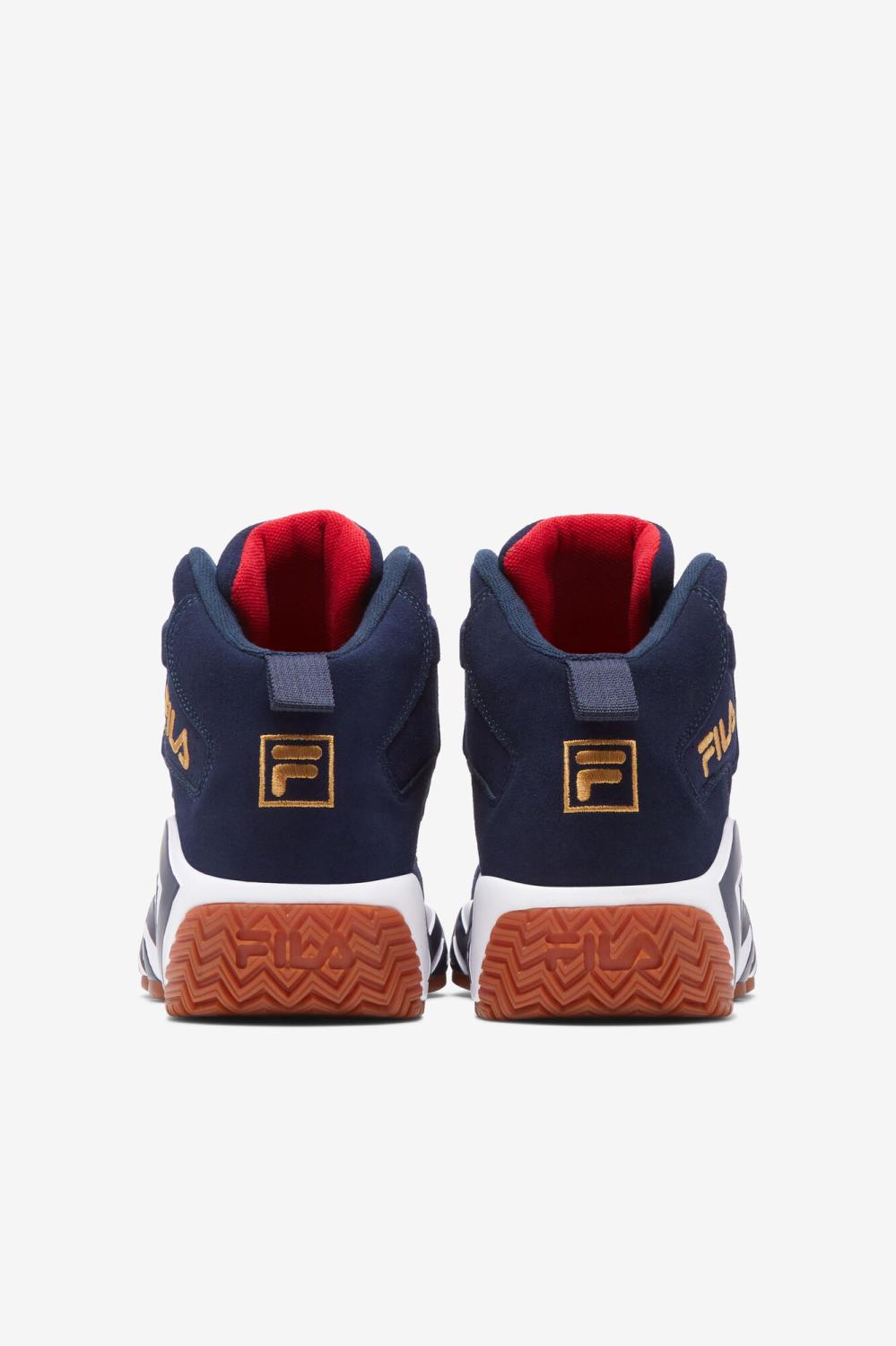 Men Sneakers &amp; Lifestyle | FILA Men's MB 424 NAVY / WHITE / METALLIC GOLD