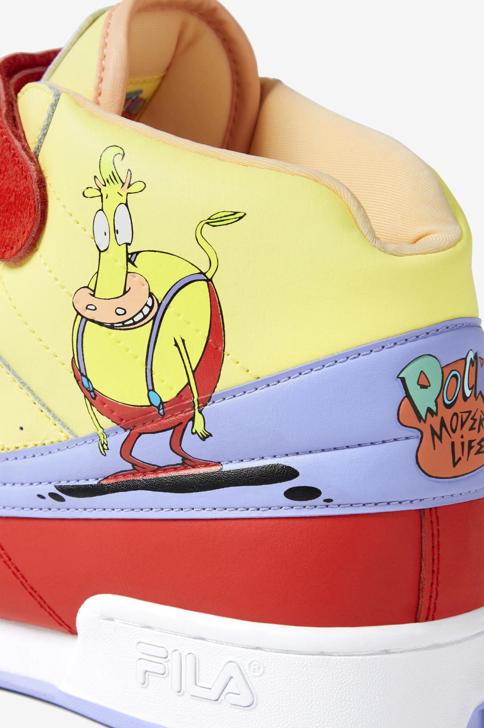 Men Sneakers &amp; Lifestyle | FILA Rocko's Modern Life Heffer X F-13 614 MOLTEN LAVA / LIMELIGHT / WHITE