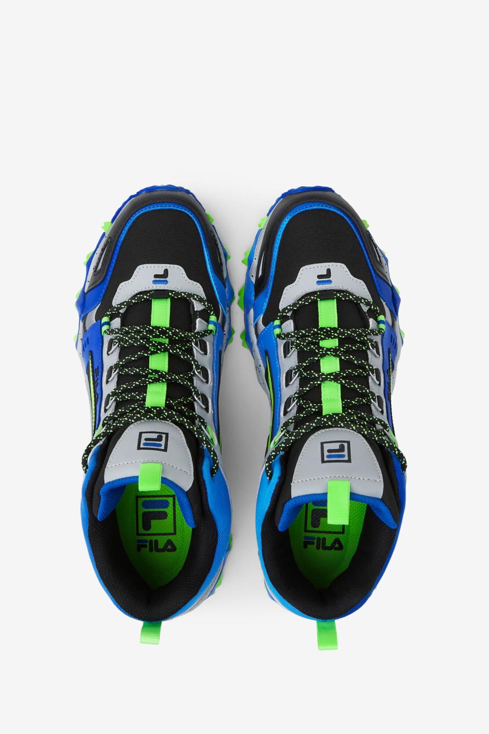 Men Sneakers &amp; Lifestyle | FILA Men's Oakmont Tr Mid 042 BLACK / HIGH RISE / ELECTRIC BLUE