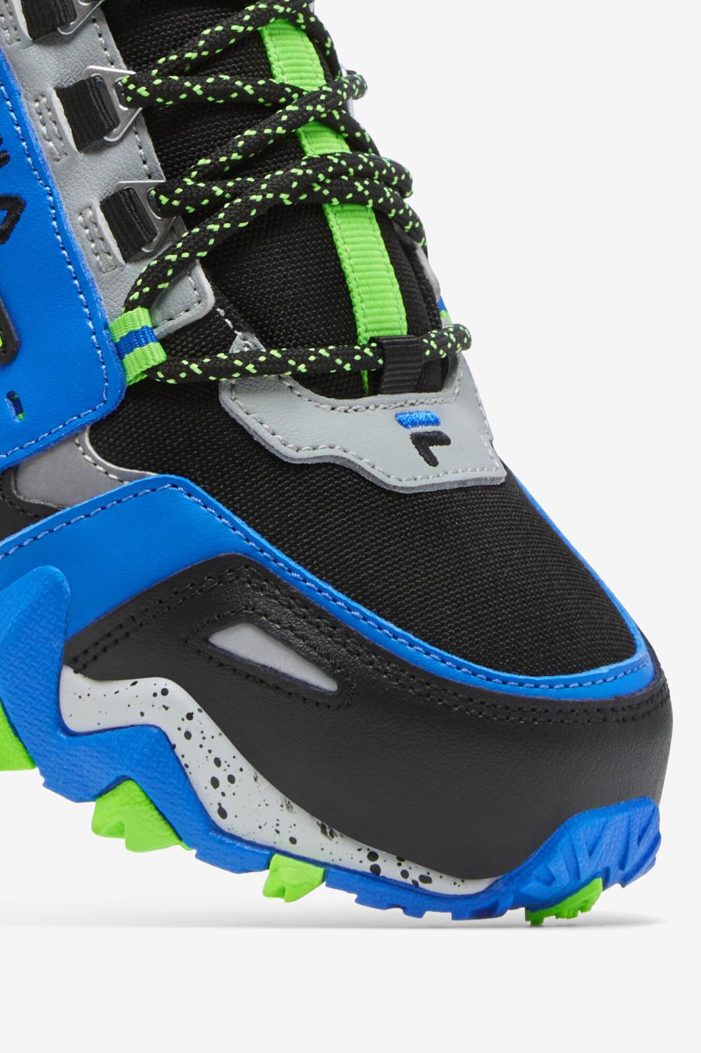 Men Sneakers &amp; Lifestyle | FILA Men's Oakmont Tr Mid 042 BLACK / HIGH RISE / ELECTRIC BLUE