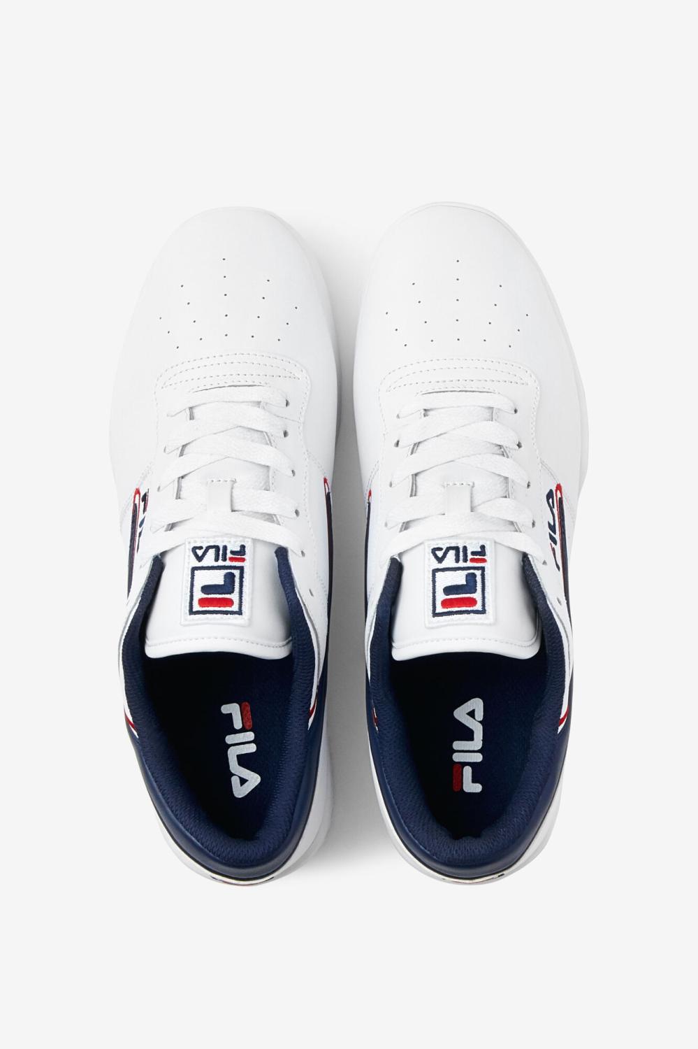 Men Sneakers &amp; Lifestyle | FILA Men's Original Fitness Offset 125 WHITE / NAVY / RED