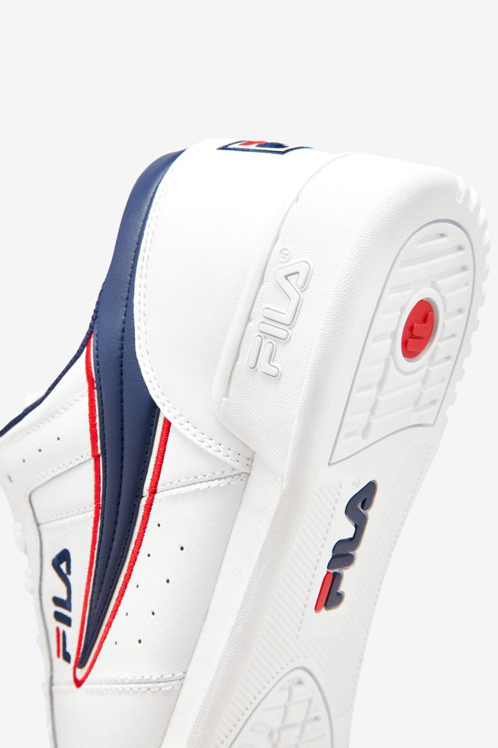 Men Sneakers &amp; Lifestyle | FILA Men's Original Fitness Offset 125 WHITE / NAVY / RED