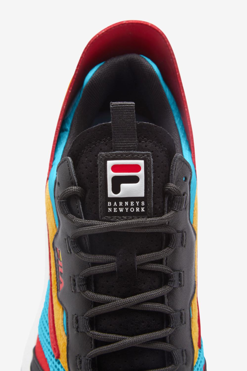 Men Sneakers &amp; Lifestyle | FILA Men's R1 Runner X Barneys 424 BLUEFISH / GOLD FUSION / BLACK