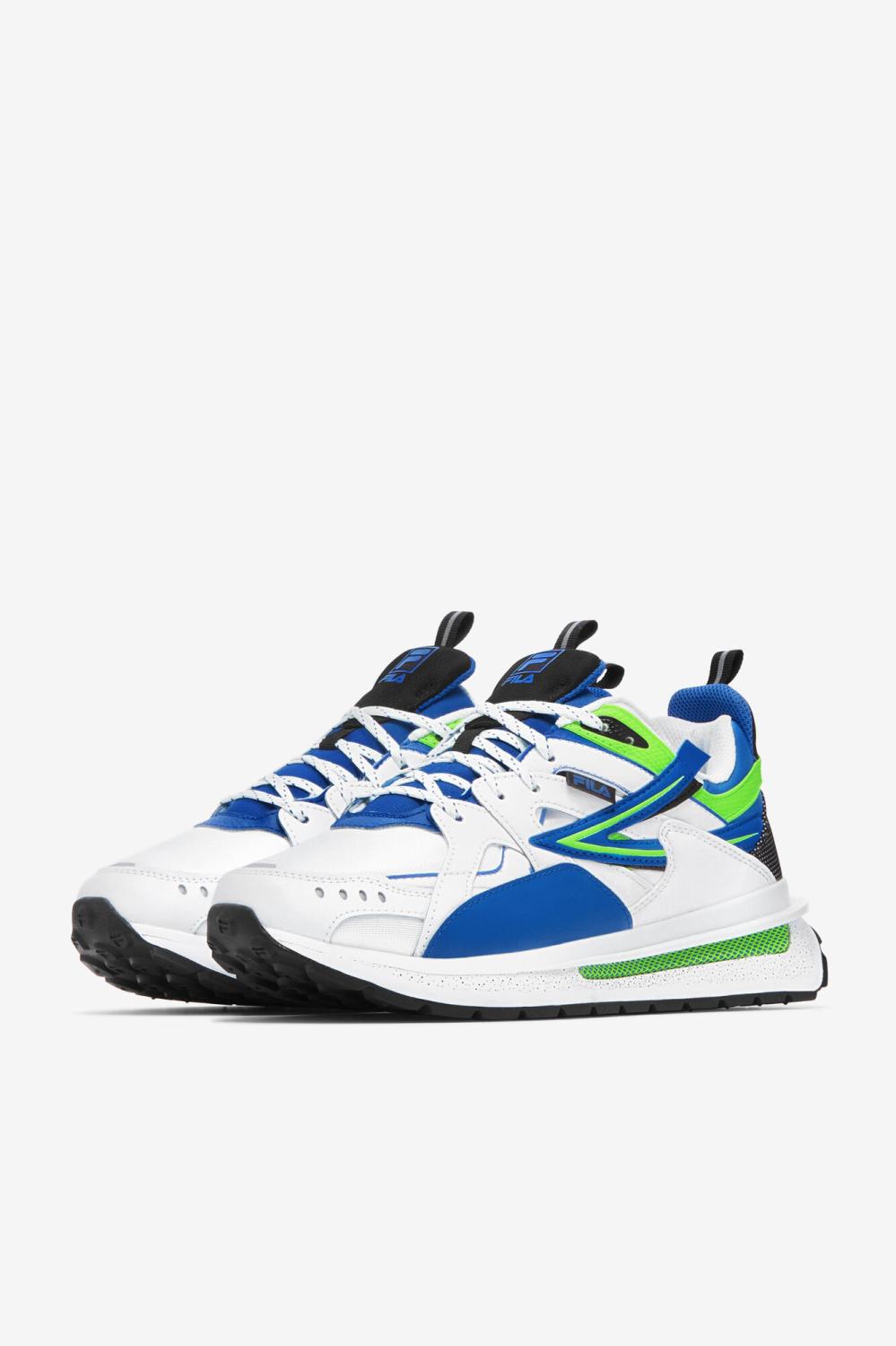 Men Sneakers &amp; Lifestyle | FILA Men's Sandenal 143 WHITE / PRINCE BLUE / GREEN GECKO
