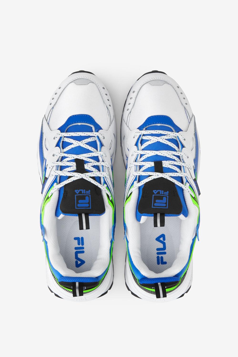 Men Sneakers &amp; Lifestyle | FILA Men's Sandenal 143 WHITE / PRINCE BLUE / GREEN GECKO