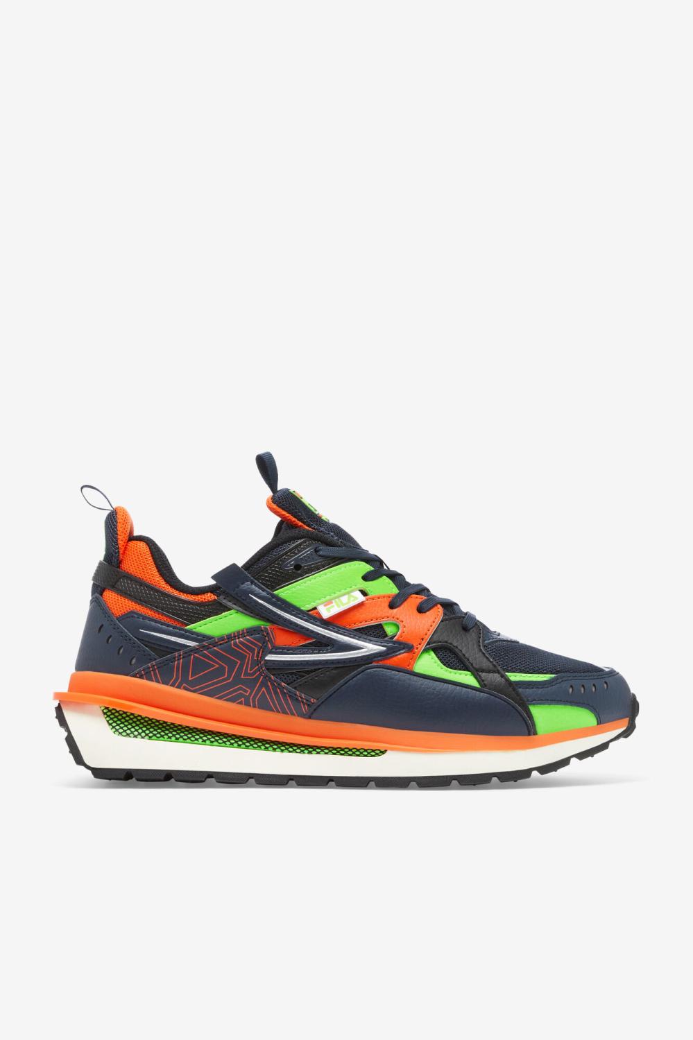 Men Sneakers &amp; Lifestyle | FILA Men's Sandenal 440 DRESS BLUE / RED ORANGE / GREEN GECKO