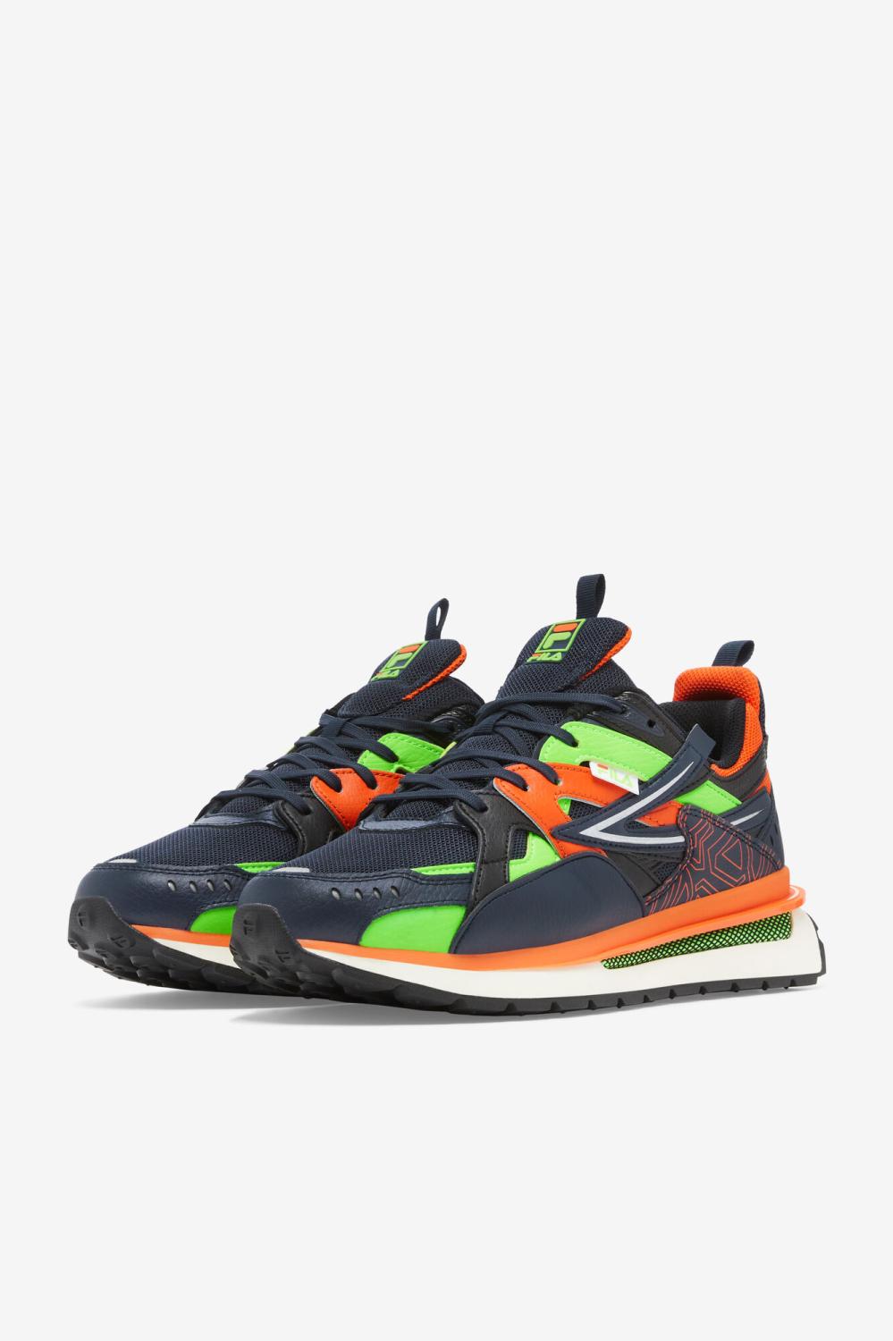Men Sneakers &amp; Lifestyle | FILA Men's Sandenal 440 DRESS BLUE / RED ORANGE / GREEN GECKO