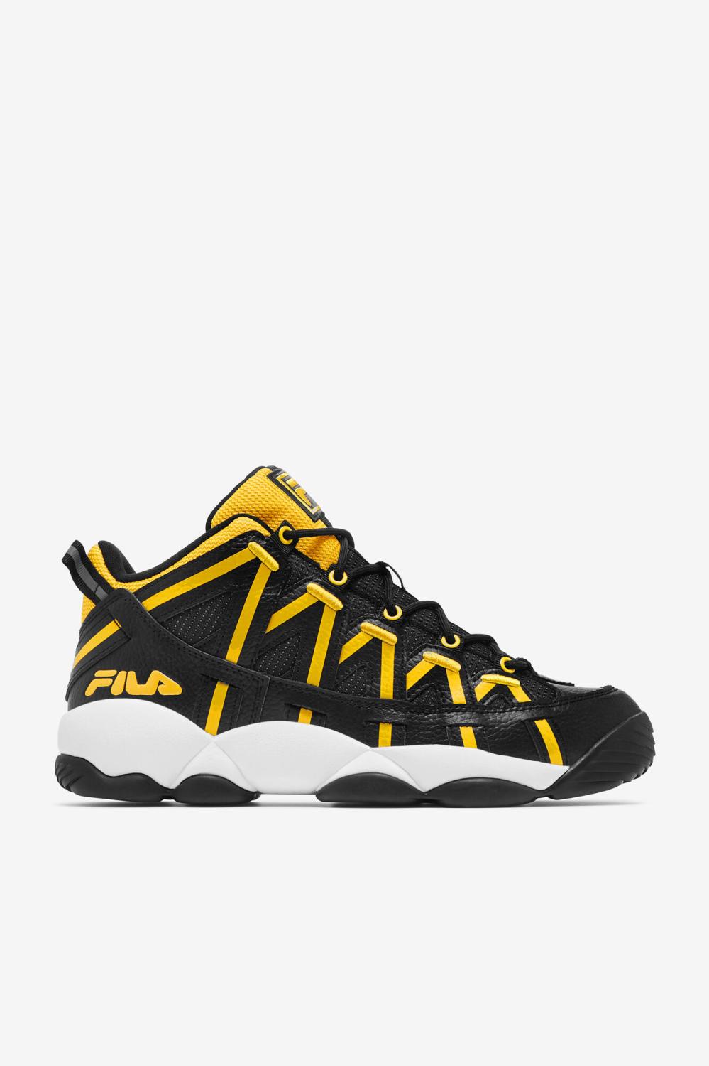 Men Sneakers &amp; Lifestyle | FILA Men's Stackhouse Spaghetti 016 BLACK / LEMON / WHITE