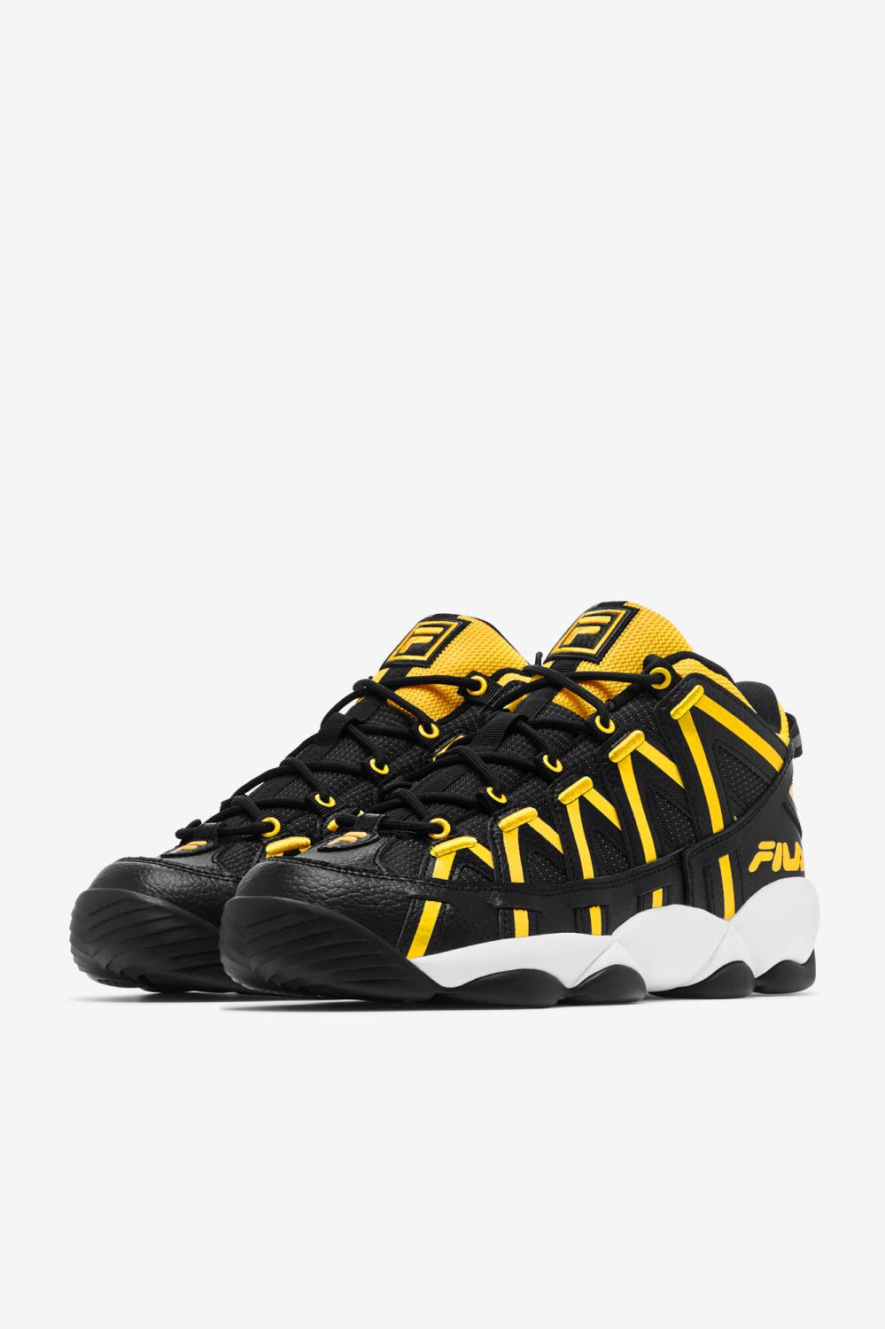Men Sneakers &amp; Lifestyle | FILA Men's Stackhouse Spaghetti 016 BLACK / LEMON / WHITE