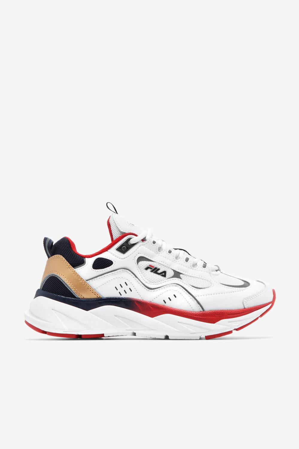Men Sneakers &amp; Lifestyle | FILA Men's Trigate 125 WHITE / DRESS BLUE / FILA RED