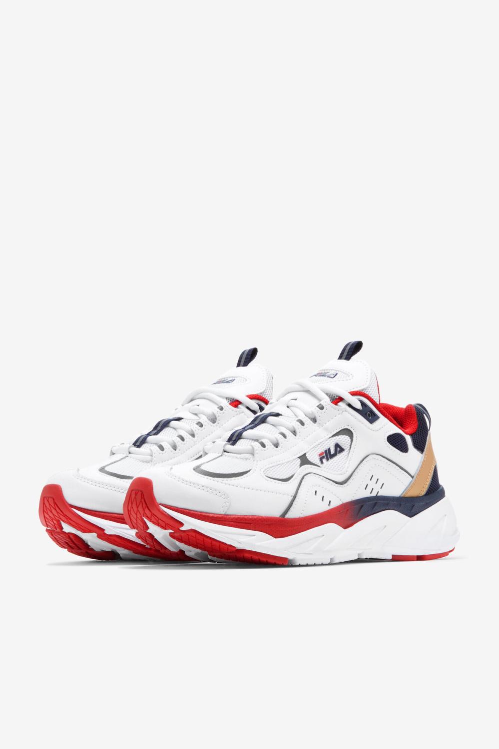 Men Sneakers &amp; Lifestyle | FILA Men's Trigate 125 WHITE / DRESS BLUE / FILA RED