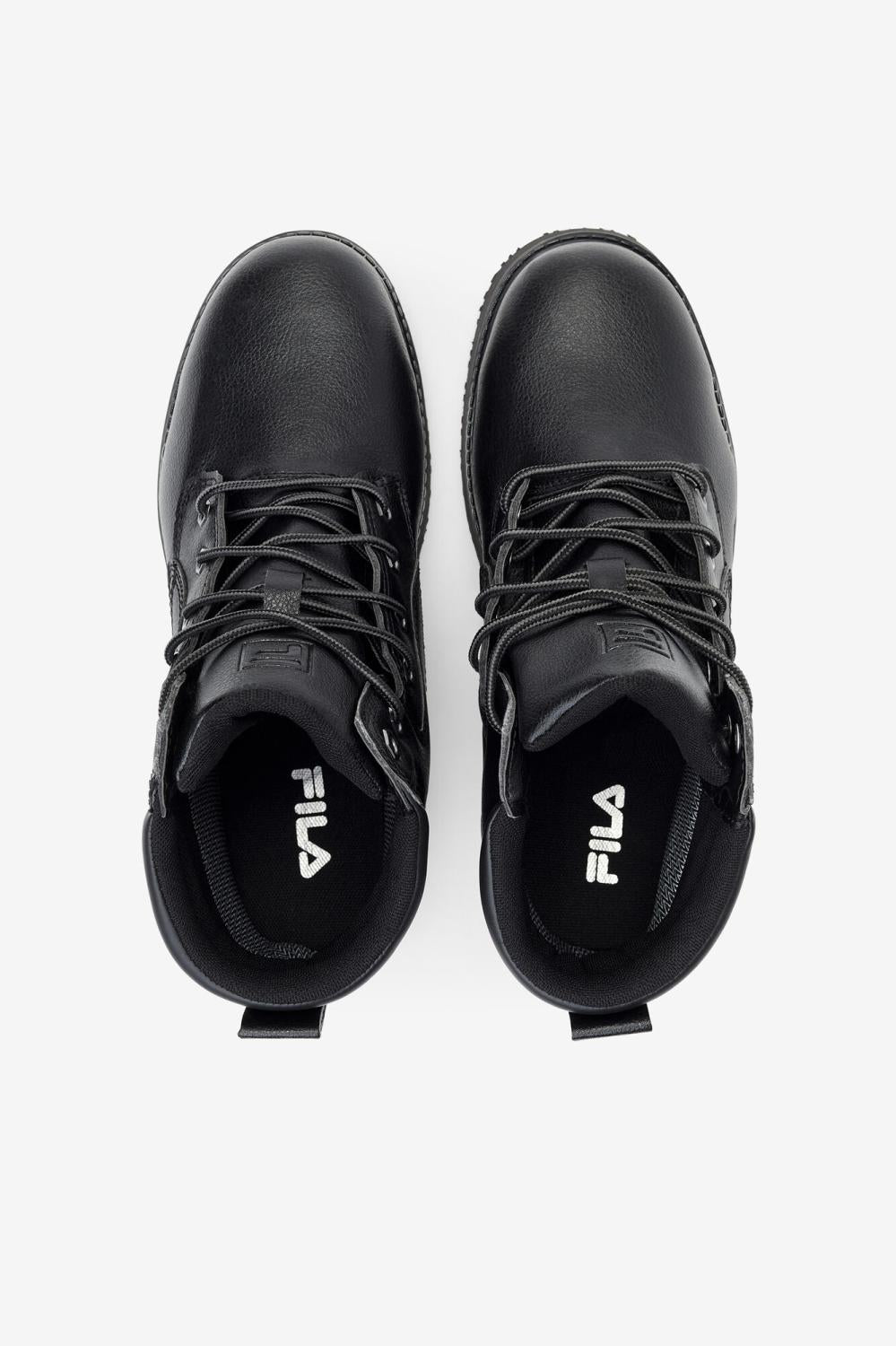 Men Steel Toe Shoes | FILA Men's Landing Steel Slip Resistant Steel Toe Boot BLK/BLK/BLK