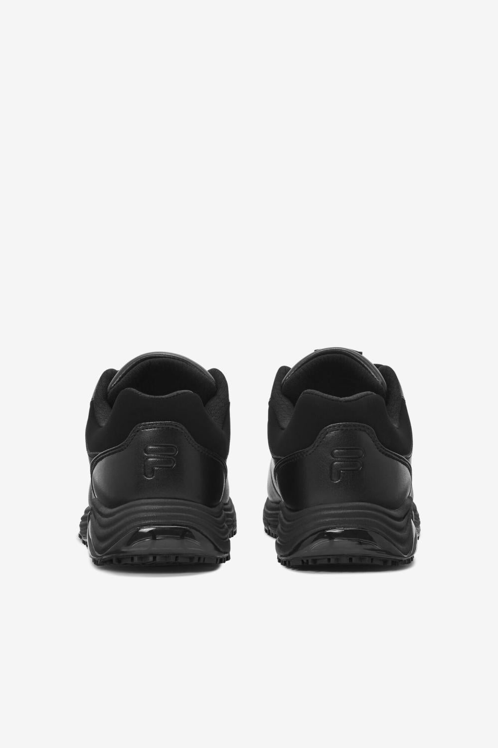 Men Steel Toe Shoes | FILA Men's Memory Breach Slip Resistant Steel Toe Shoe 001 BLACK / BLACK / BLACK