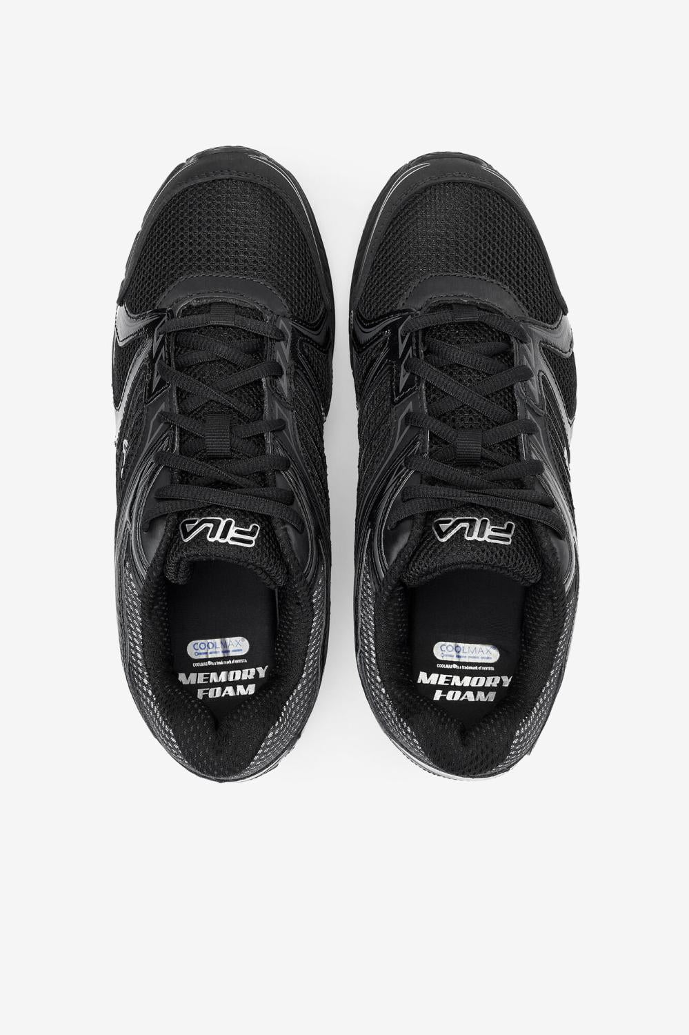 Men Steel Toe Shoes | FILA Men's Memory Reckoning 7 Slip Resistant Steel Toe Shoe 010 BLACK / BLACK / METALLIC SILVER