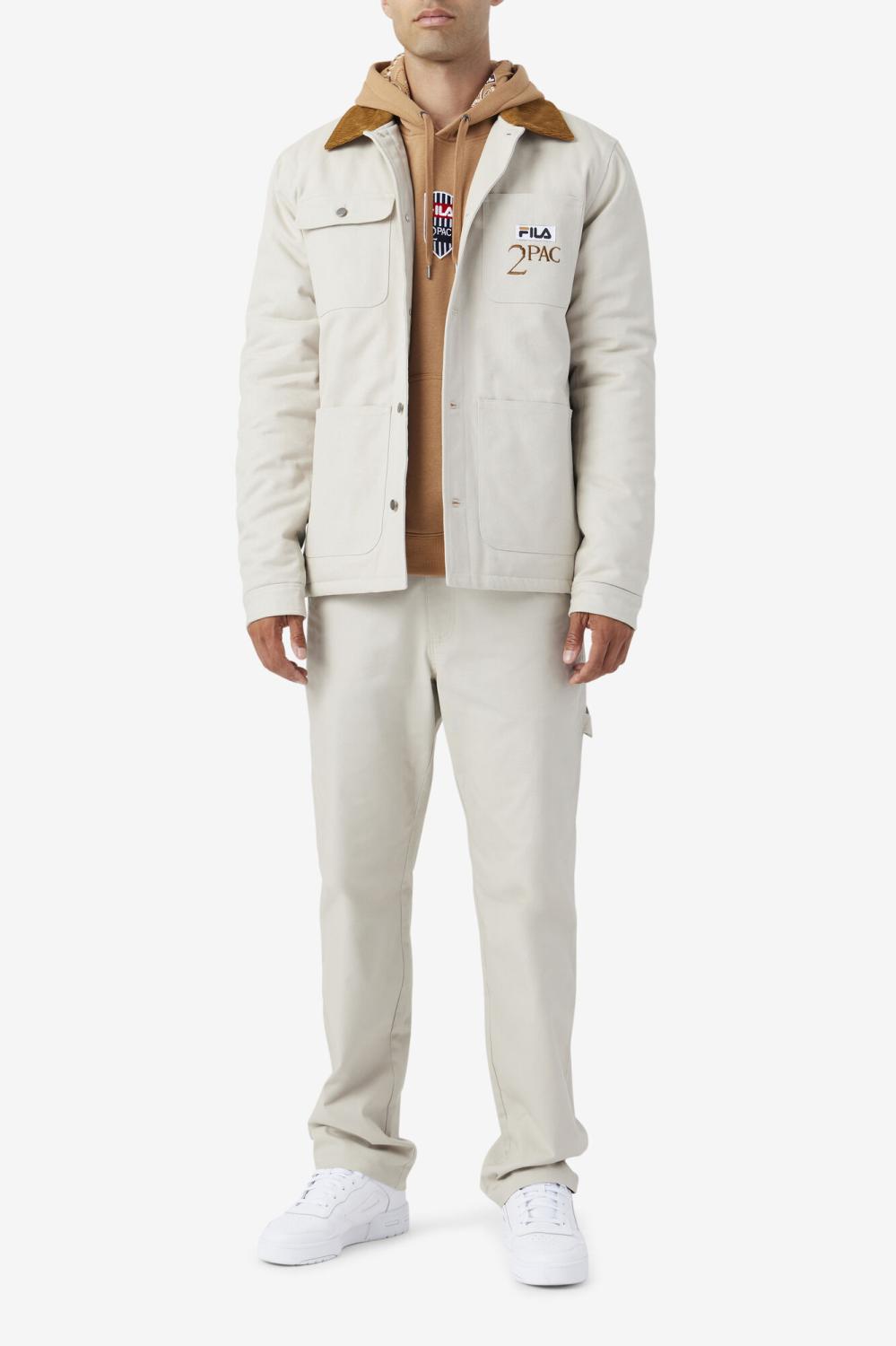 Men Sweaters &amp; Outerwear | FILA 2Pac Jacket 031 DOVE / BRONZE BROWN