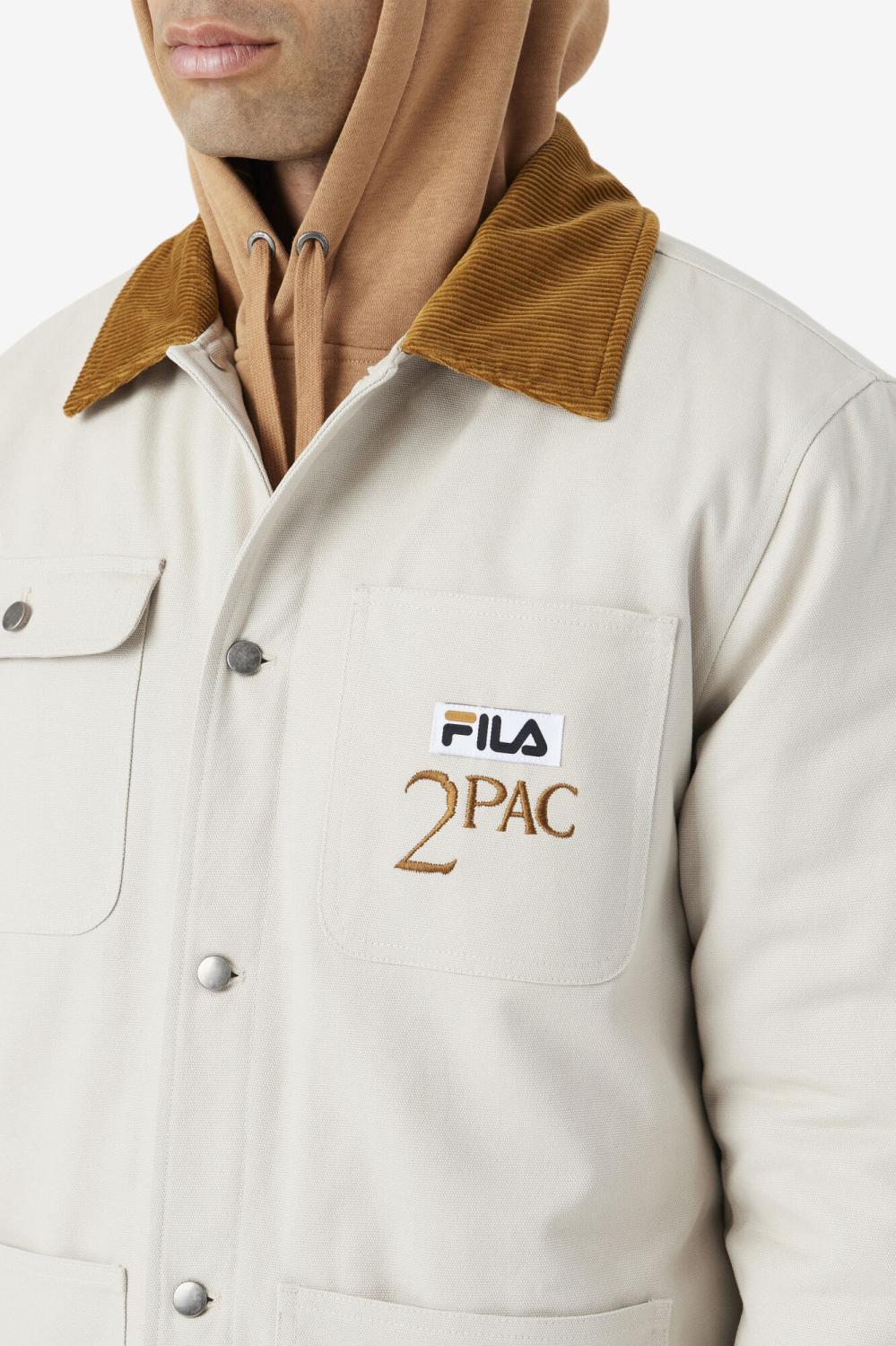 Men Sweaters &amp; Outerwear | FILA 2Pac Jacket 031 DOVE / BRONZE BROWN