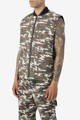 Men Sweaters &amp; Outerwear | FILA 2Pac Vest 373 CAMO PRINT / BLACK
