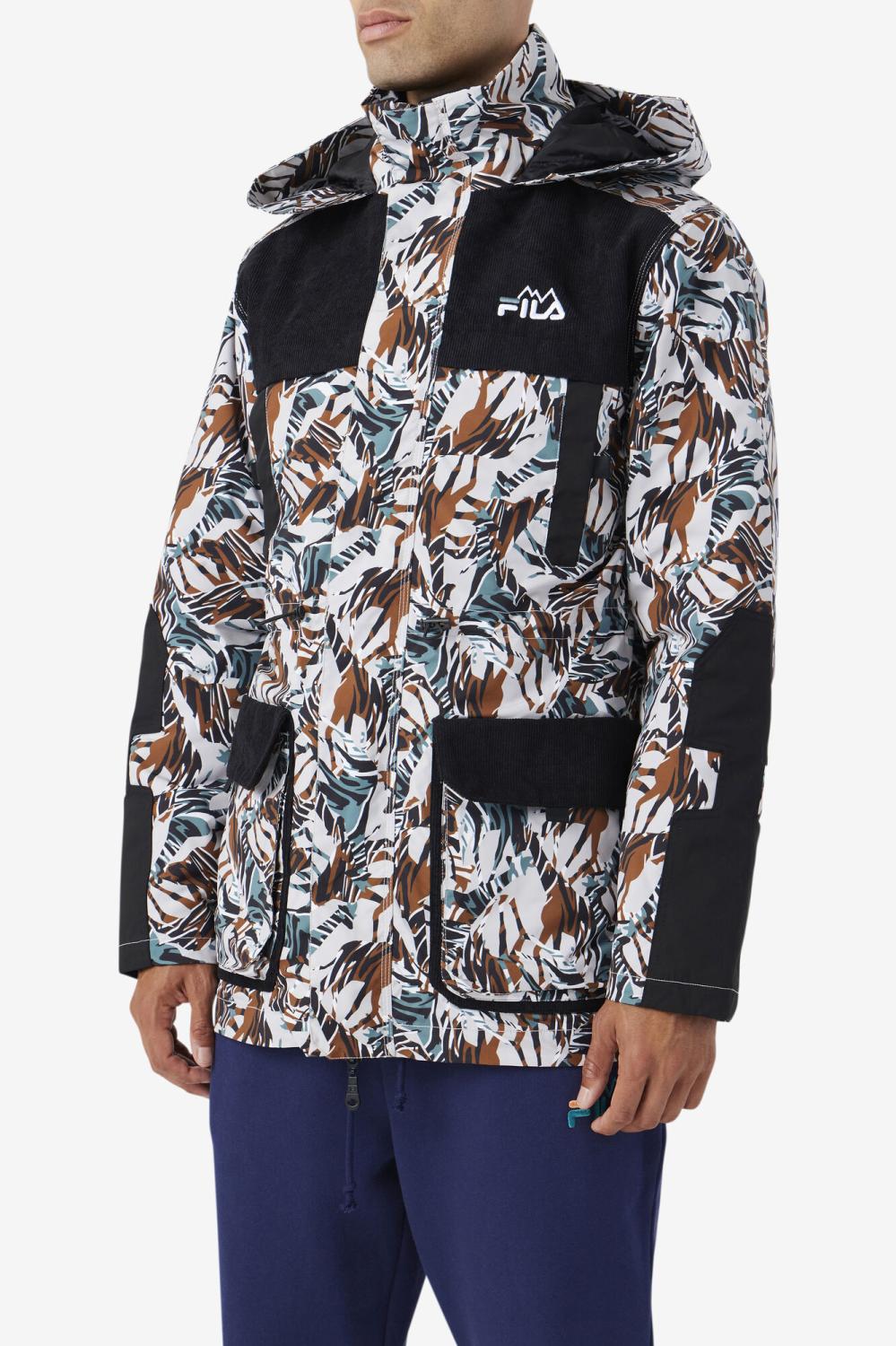 Men Sweaters &amp; Outerwear | FILA Antarctic 3-in-1 Park 047 GIRAFFE PRINT