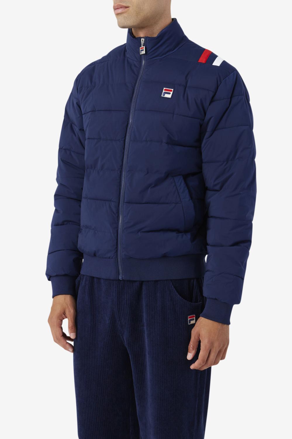 Men Sweaters &amp; Outerwear | FILA Brody Puffer Jacket 410 FILA NAVY