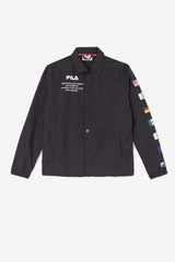 Men Sweaters &amp; Outerwear | FILA Caquga Jacket 001 BLACK / WHITE