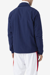 Men Sweaters &amp; Outerwear | FILA Coaches Jacket 412 FILA NAVY