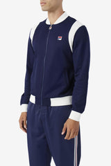 Men Sweaters &amp; Outerwear | FILA Colton Bomber 410 FILA NAVY / EGRET